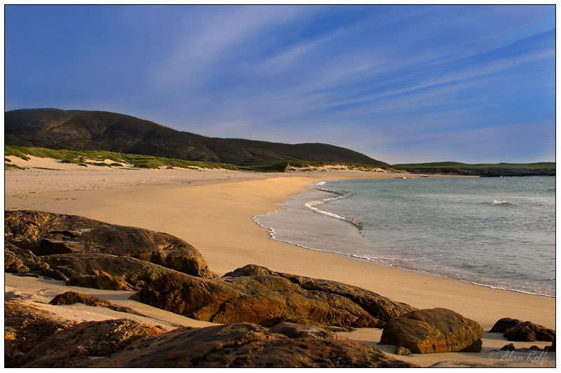 A beach on Barra