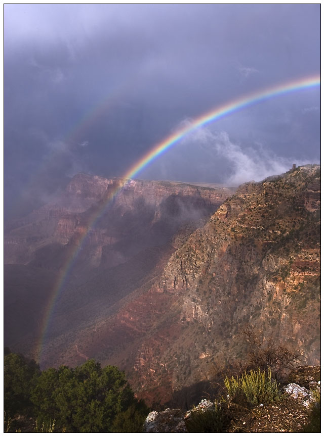 Rainbow over the Canyon