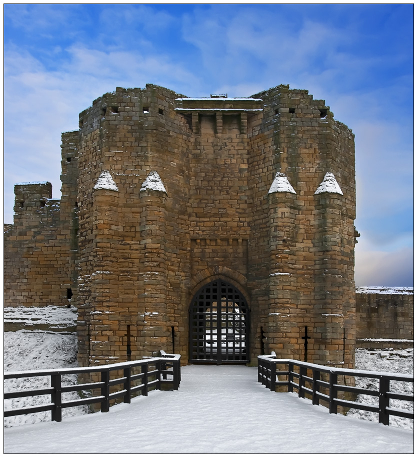 At the castle gate