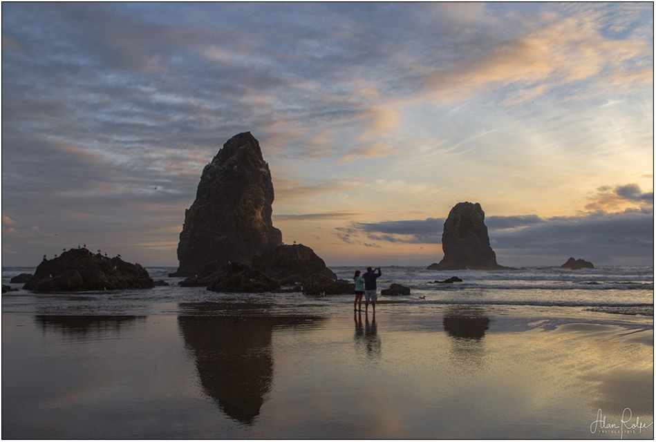 An evening at Cannon Beach