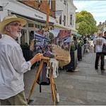 The artist in the Square