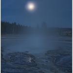 Moonlight over Sawmill Geyser